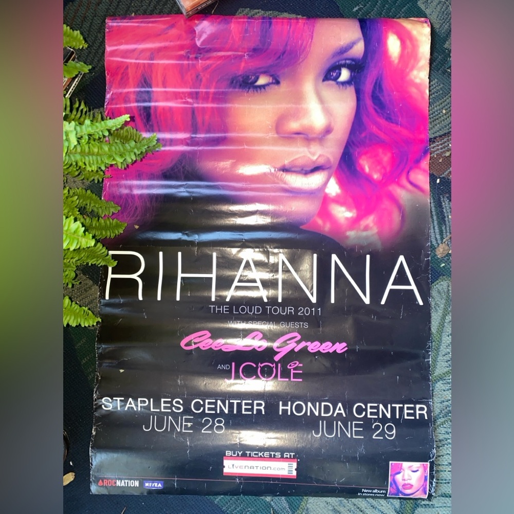 promotional poster for the Rihanna Loud Tour 2011. 
Touring Artist: Rihanna